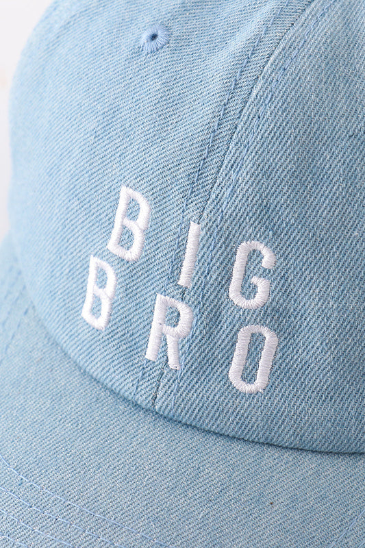 Blue big bro embroidery hat