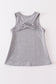 Heather grey blank basic kids teens adult tank top