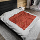 Festive Ginger Snap Design Plush Blanket