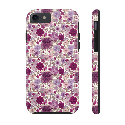 Purple Blossom Floral Phone Case