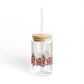 Gingerbread Express Sipper Glass, 16oz