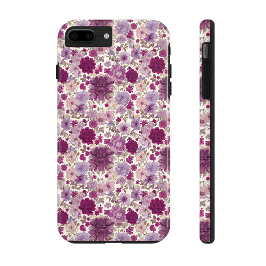 Purple Blossom Floral Phone Case