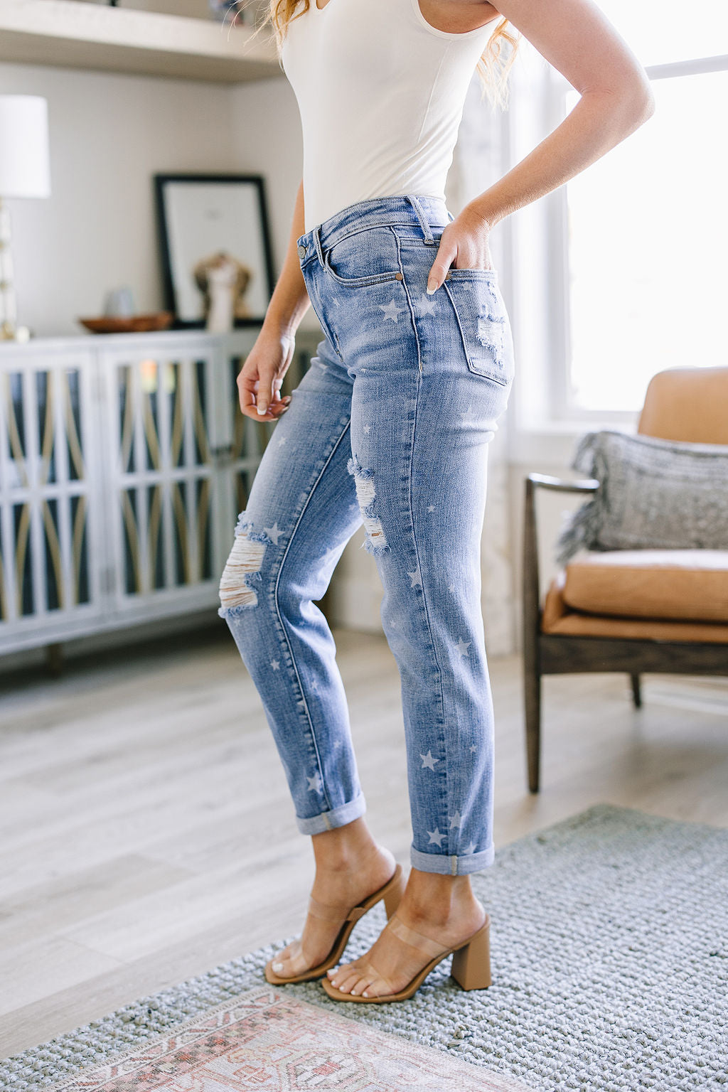 Juliet Star Crossed Boyfriend Jeans