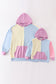 Multicolored blocks mom hoodie mom&me