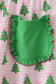 Green christmas tree print ruffle mom pajamas pants