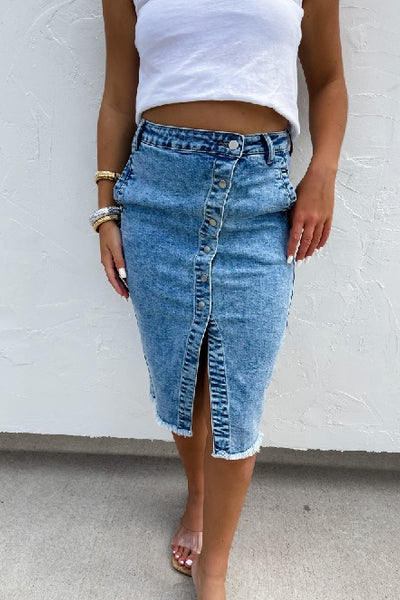 PREORDER: Riviera Denim Skirt