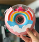 Portable Rainbow Donut Water Bottle